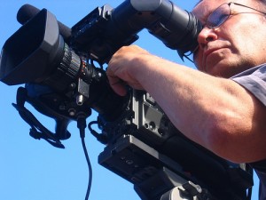 Cameraman doing videography